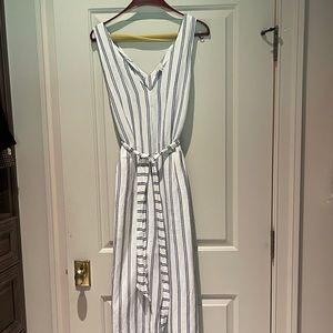 Linen wide leg jumpsuit